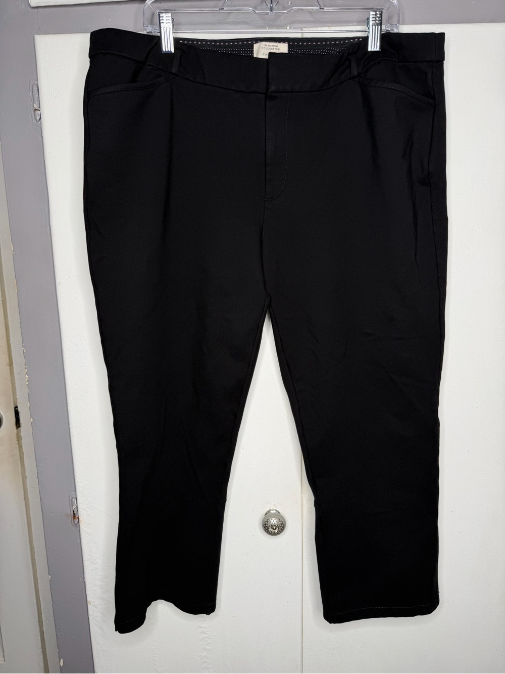 Anthropologie The Essential Trouser Black Tulip Flare Leg Pants Women 18W
